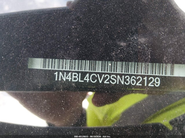 45125833 :رقم المزاد ، 1N4BL4CV2SN362129 vin ، 2025 Nissan Altima Sr Fwd مزاد بيع