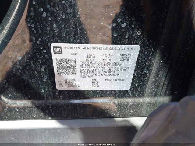 Aukcja sprzedaży 2023 Gmc Terrain Awd At4, vin: 3GKALYEG4PL203670, numer aukcji: 45125880