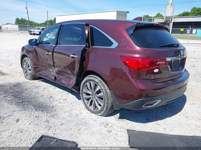 Aukcja sprzedaży 2016 Acura Mdx Technology   Acurawatch Plus Packages/technology Package, vin: 5FRYD4H4XGB001382, numer aukcji: 45126142