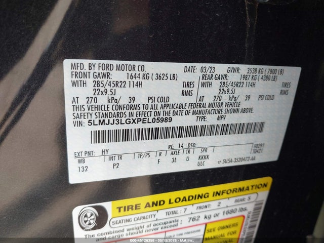 5LMJJ3LGXPEL05989 Lincoln Navigator Reserve L