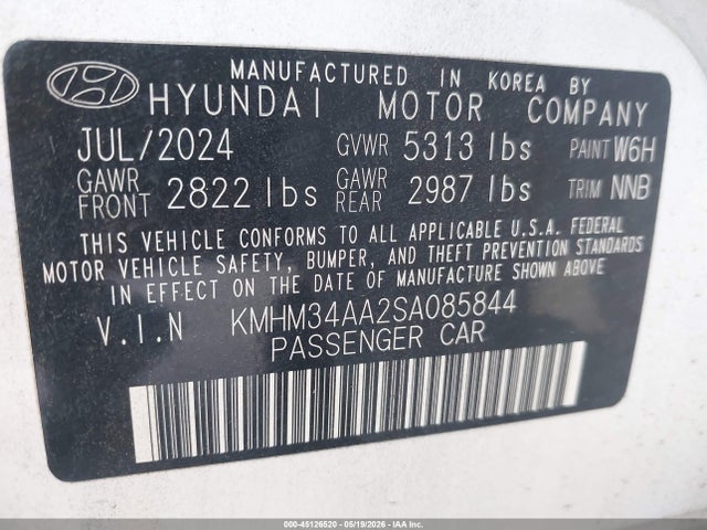 Hyundai Ioniq 6 Sel 2025 KMHM34AA2SA085844 Image 9