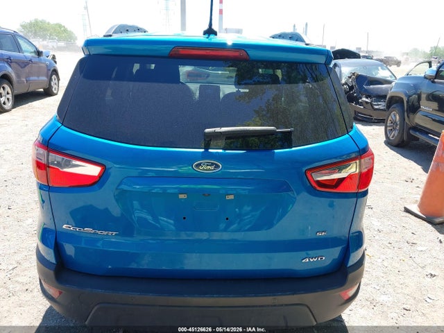Продаж на аукціоні авто 2020 Ford Ecosport Se, vin: MAJ6S3GL4LC327662, номер лоту: 45126626