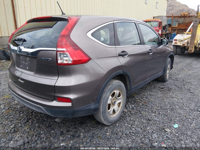 2015 Honda Cr-v Lx მანქანა იყიდება აუქციონზე, vin: 5J6RM4H32FL075933, აუქციონის ნომერი: 45126758