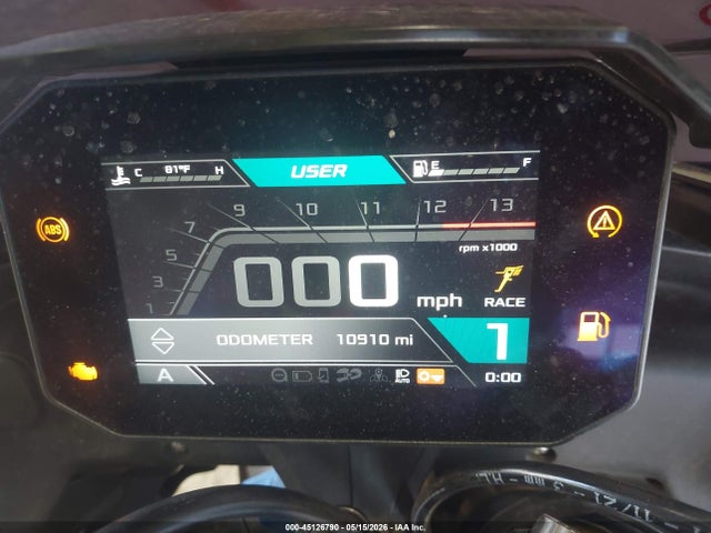 45126790 :رقم المزاد ، ZD4KZUB0XNS000302 vin ، 2022 Aprilia Tuono V4 1100 Factory مزاد بيع