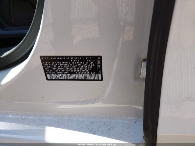 Aukcja sprzedaży 2017 Volkswagen Jetta 1.4t Se, vin: 3VWDB7AJ6HM242499, numer aukcji: 45126803