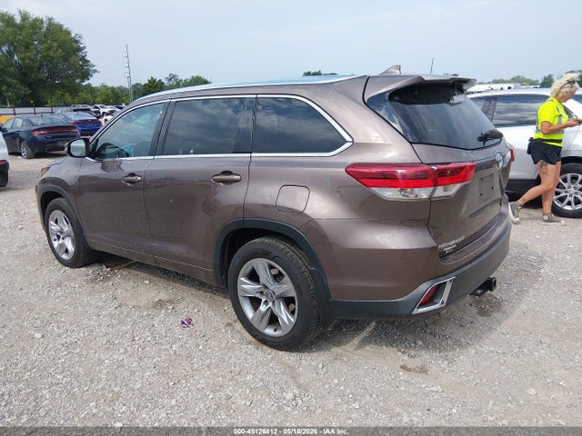 Aukcja sprzedaży 2017 Toyota Highlander Limited, vin: 5TDDZRFH3HS372675, numer aukcji: 45126812