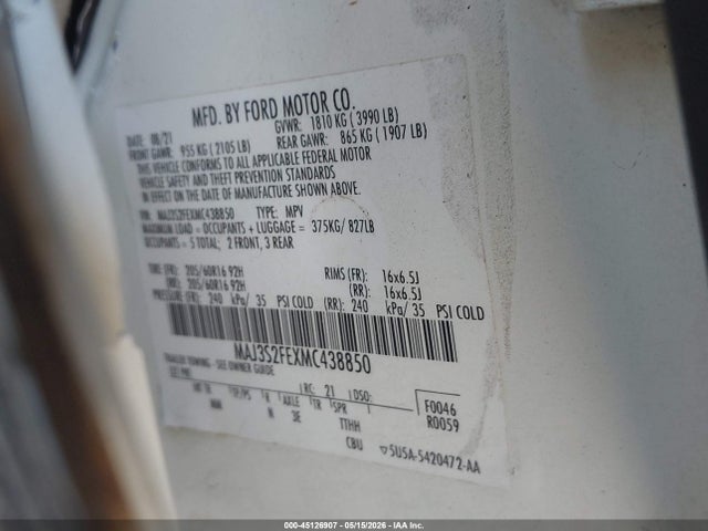 Ford ECOSPORT S 2021 MAJ3S2FEXMC438850 Image 9