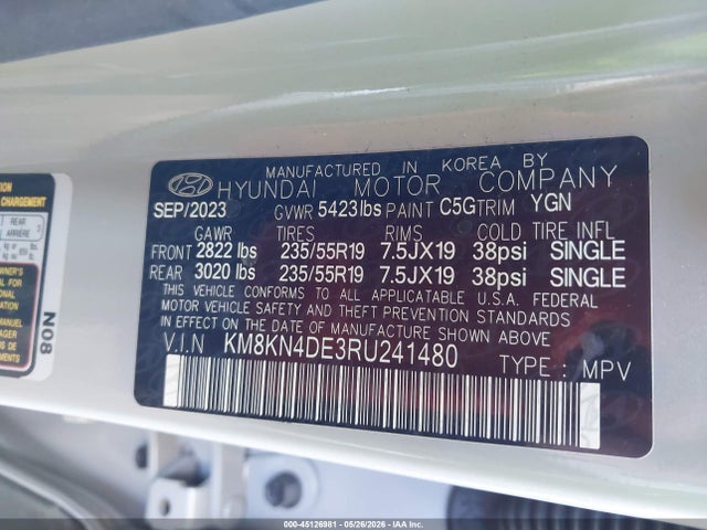 Hyundai Ioniq 5 Sel 2024 KM8KN4DE3RU241480 Image 9
