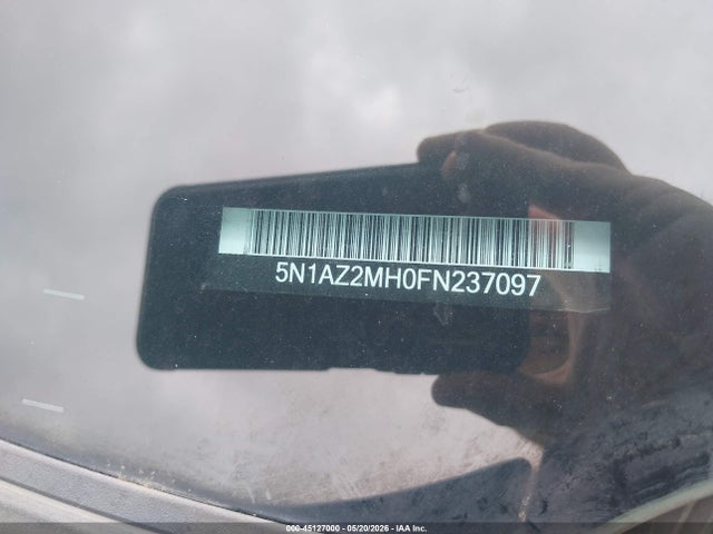 Aukcja sprzedaży 2015 Nissan Murano Sl, vin: 5N1AZ2MH0FN237097, numer aukcji: 45127000