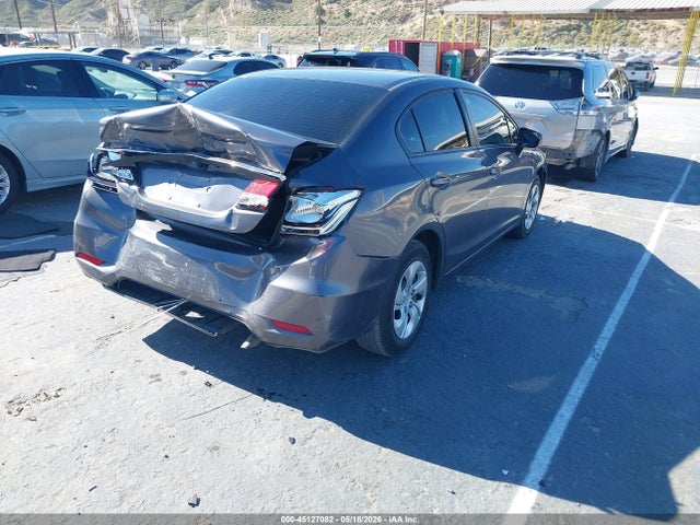 45127082 :رقم المزاد ، 2HGFB2F57FH504795 vin ، 2015 Honda Civic Lx مزاد بيع