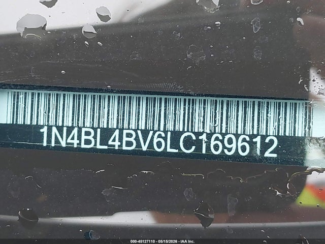 Продаж на аукціоні авто 2020 Nissan Altima S Fwd, vin: 1N4BL4BV6LC169612, номер лоту: 45127110
