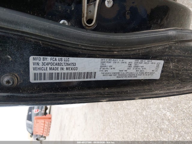 Продаж на аукціоні авто 2020 Dodge Journey Se Value, vin: 3C4PDCAB2LT264753, номер лоту: 45127369