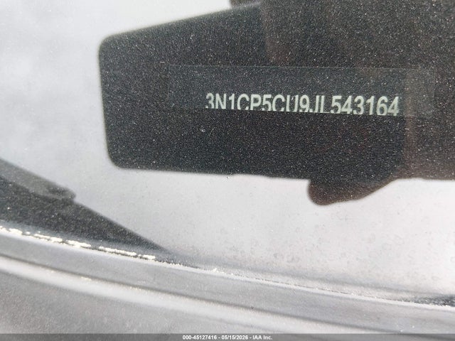 3N1CP5CU9JL543164 Nissan KICKS SV