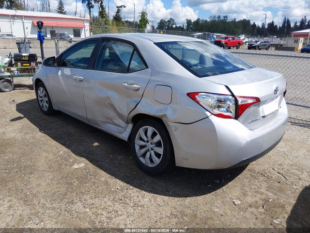 2016 Toyota Corolla Le მანქანა იყიდება აუქციონზე, vin: 5YFBURHE5GP459719, აუქციონის ნომერი: 45127442