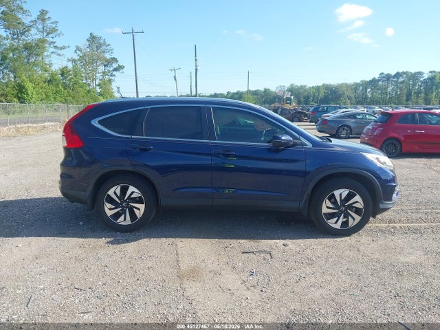 2015 Honda Cr-v Touring მანქანა იყიდება აუქციონზე, vin: 5J6RM3H90FL021285, აუქციონის ნომერი: 45127457