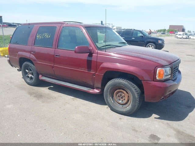 2000 Cadillac Escalade Standard მანქანა იყიდება აუქციონზე, vin: 1GYEK13R2YR130377, აუქციონის ნომერი: 45127561