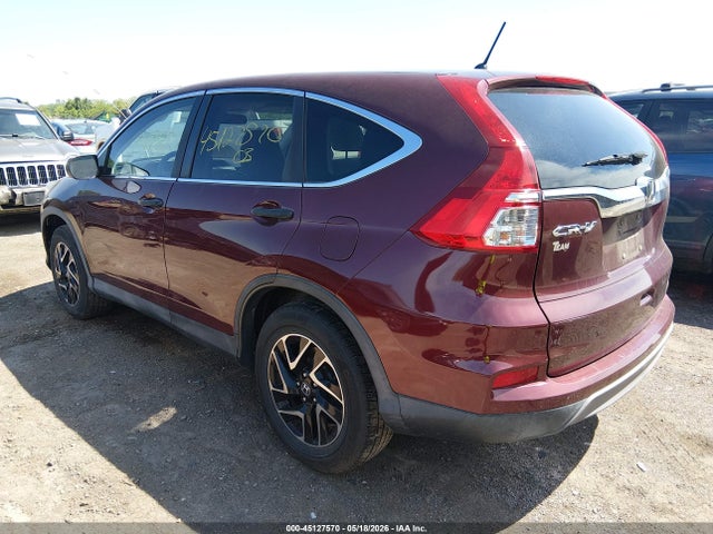 2016 Honda Cr-v Se მანქანა იყიდება აუქციონზე, vin: 2HKRM3H49GH537774, აუქციონის ნომერი: 45127570