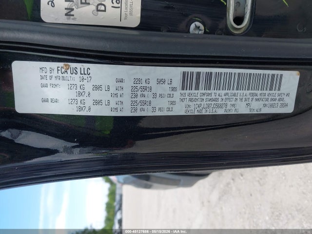 1C4PJLDB7JD568278 Jeep Cherokee Limited Fwd