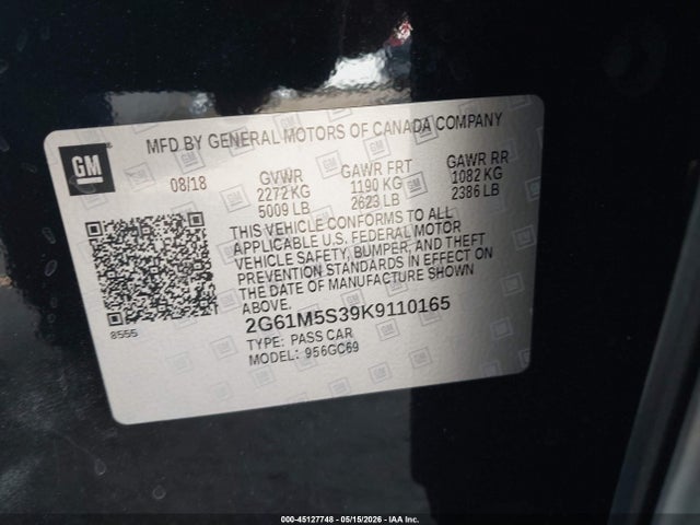 Cadillac XTS LUXURY 2019 2G61M5S39K9110165 Image 9