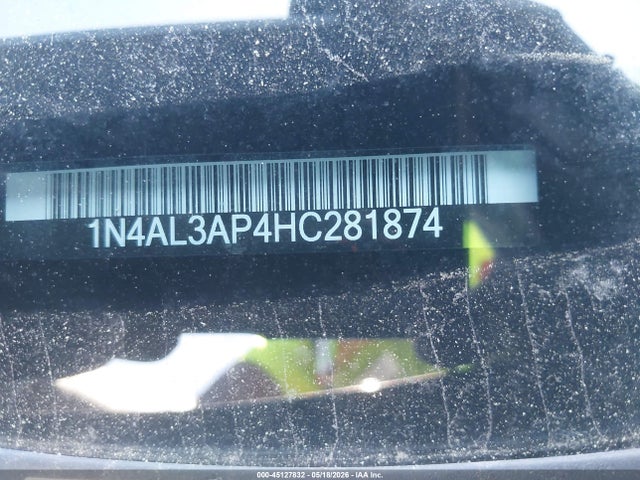 Aukcja sprzedaży 2017 Nissan Altima 2.5 Sr, vin: 1N4AL3AP4HC281874, numer aukcji: 45127832