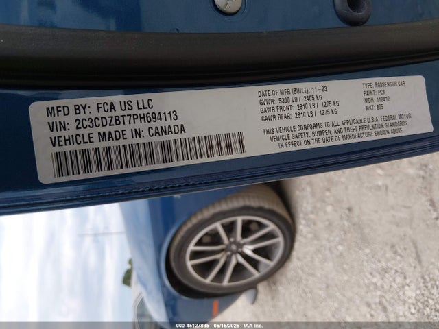 2C3CDZBT7PH694113 Dodge Challenger R/t