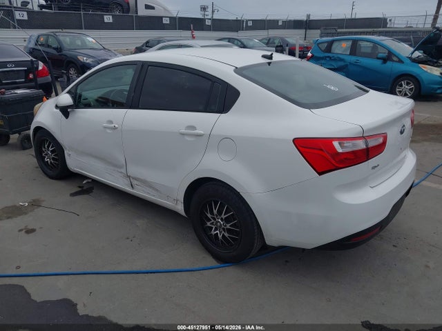 2014 Kia Rio Lx მანქანა იყიდება აუქციონზე, vin: KNADM4A37E6398749, აუქციონის ნომერი: 45127951