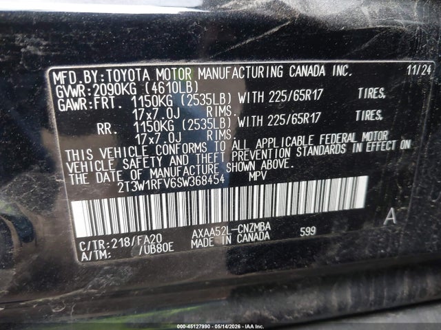 Toyota Rav4 Xle 2025 2T3W1RFV6SW368454 Image 9