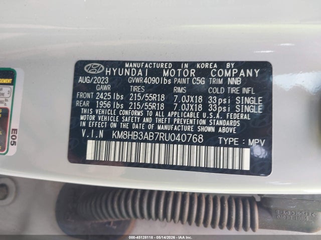 Hyundai Kona Sel 2024 KM8HB3AB7RU040768 Image 9