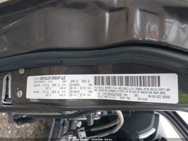 2014 Jeep Cherokee Limited მანქანა იყიდება აუქციონზე, vin: 1C4PJMDSXEW270226, აუქციონის ნომერი: 45128247