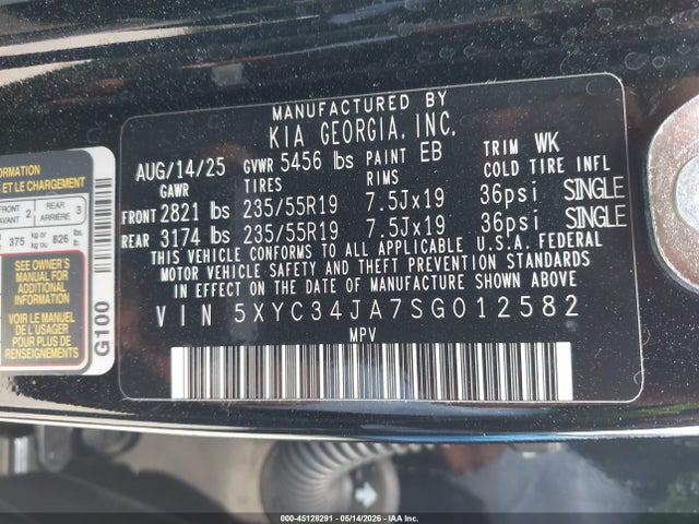 KIA Ev6 Wind Rwd 2025 5XYC34JA7SG012582 Image 9