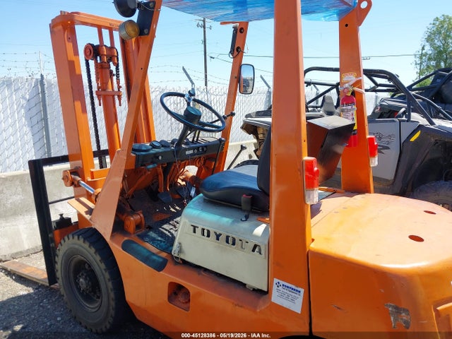 Auction sale of the 1975 Toyota Forklift, vin: 2FG2511787, lot number: 45128386