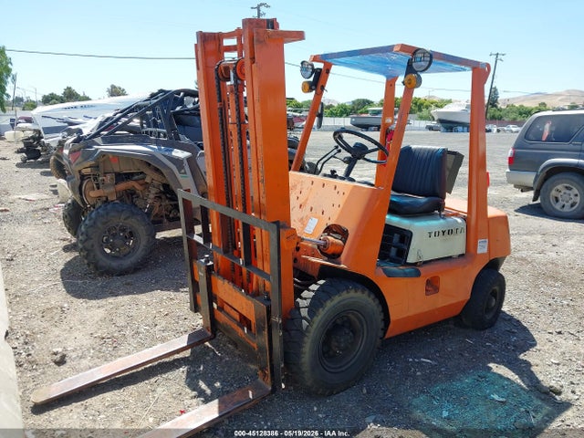 Auction sale of the 1975 Toyota Forklift, vin: 2FG2511787, lot number: 45128386
