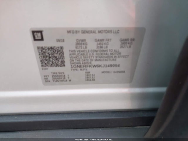 Chevrolet Traverse Ls 2019 1GNERFKW6KJ149954 Image 9