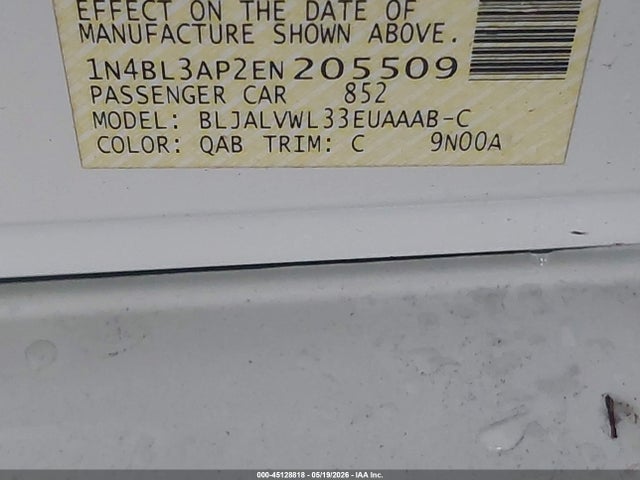 Nissan Altima 3.5 Sl 2014 1N4BL3AP2EN205509 Image 9