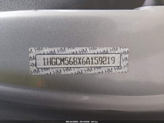 2006 Honda Accord 2.4 Ex მანქანა იყიდება აუქციონზე, vin: 1HGCM568X6A159219, აუქციონის ნომერი: 45128852