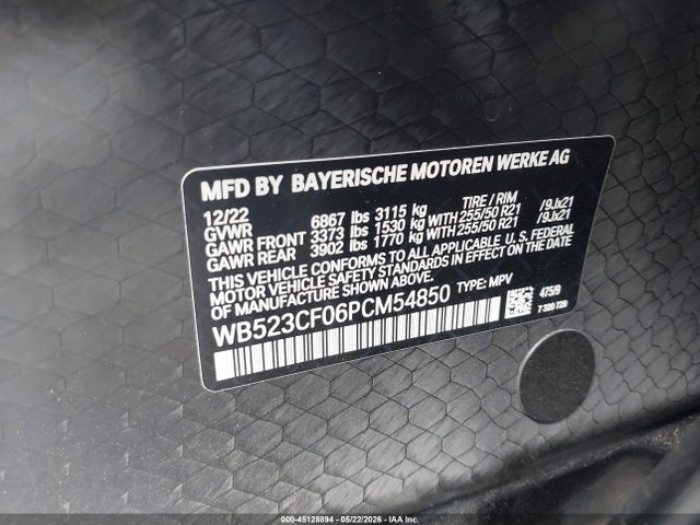 BMW Ix Xdrive50 2023 WB523CF06PCM54850 Image 9