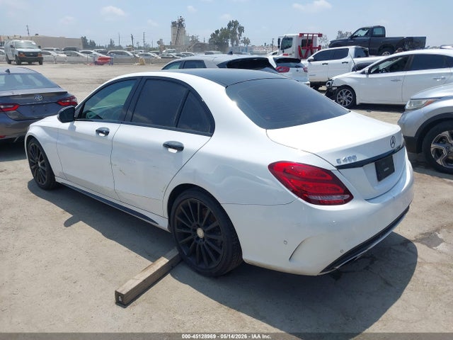 45128969 :رقم المزاد ، 55SWF6GB4FU042747 vin ، 2015 Mercedes-benz C 400 4matic مزاد بيع
