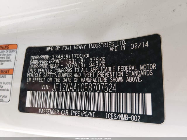 Scion FR-S 2014 JF1ZNAA10E8707524 Image 9