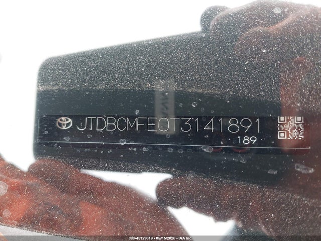 45129019 :رقم المزاد ، JTDBCMFE0T3141891 vin ، 2026 Toyota Corolla Hybrid Hybrid Le مزاد بيع
