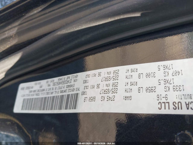 45129201 :رقم المزاد ، 2C4RDGBGXHR561581 vin ، 2017 Dodge Grand Caravan Se مزاد بيع