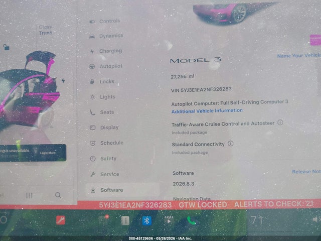 Tesla Model 3 Rear-wheel Drive 2022 5YJ3E1EA2NF326283 Image 7