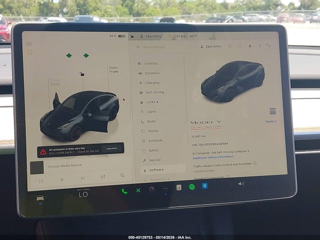 Продаж на аукціоні авто 2025 Tesla Model Y Performance Dual Motor All-wheel Drive, vin: 7SAYGDEF6SA341944, номер лоту: 45129753