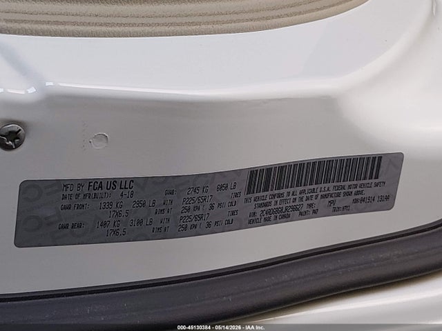 Продажа на аукционе авто 2018 Dodge Grand Caravan Se, vin: 2C4RDGBG0JR296627, номер лота: 45130384
