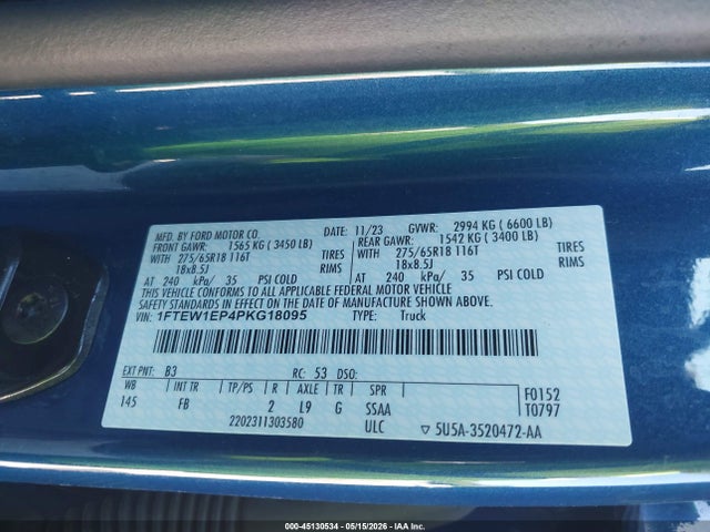 Ford F-150 Xlt 2023 1FTEW1EP4PKG18095 Image 9