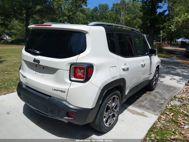 Продаж на аукціоні авто 2017 Jeep Renegade Limited Fwd, vin: ZACCJADB1HPE55568, номер лоту: 45130586