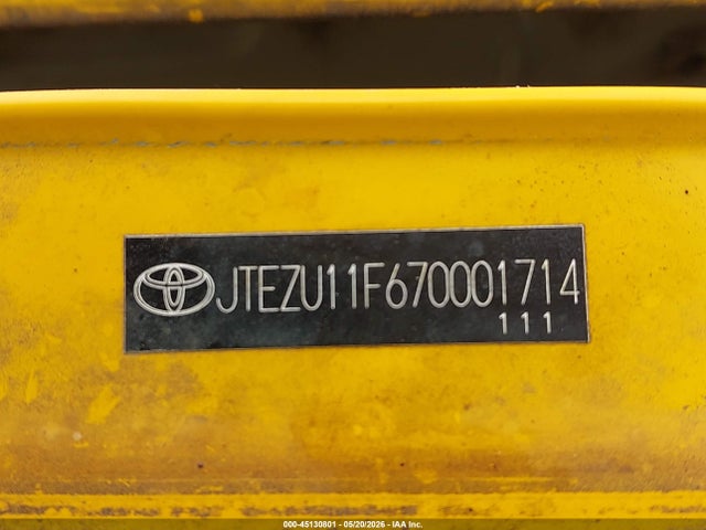 Продаж на аукціоні авто 2007 Toyota Fj Cruiser, vin: JTEZU11F670001714, номер лоту: 45130801