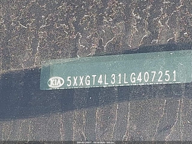 5XXGT4L31LG407251 KIA Optima S