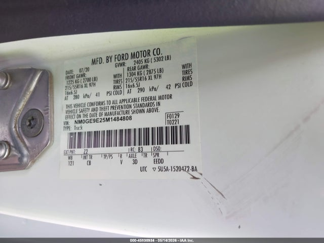 NM0GE9E25M1484808 Ford Transit Connect Xl Passenger