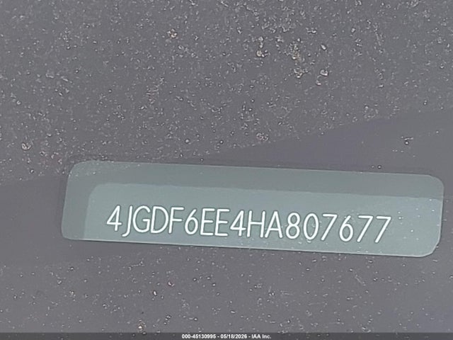 45130995 :رقم المزاد ، 4JGDF6EE4HA807677 vin ، 2017 Mercedes-benz Gls 450 4matic مزاد بيع