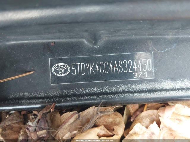 Aukcja sprzedaży 2010 Toyota Sienna Xle, vin: 5TDYK4CC4AS324450, numer aukcji: 45131040